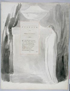 Epitaph on Mrs. Clarke, design 103 from The Poems of Thomas Gray